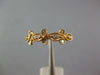 ESTATE .14CT DIAMOND 18KT ROSE GOLD 3D CLASSIC FILIGREE FLOWER FUNN RING