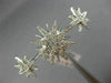 ESTATE EXTRA LARGE .45CT DIAMOND 18K WHITE GOLD 3D DOUBLE FINGER SNOWFLAKE RING
