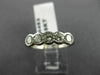 ESTATE 1CT DIAMOND 18KT WHITE GOLD 5 STONE BEZEL WEDDING ANNIVERSARY RING #4453