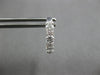 1.02CT DIAMOND 18KT WHITE GOLD 3D 3 STONE PAST PRESENT FUTURE LEVERBACK EARRINGS