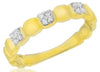 ESTATE .12CT DIAMOND 14KT YELLOW GOLD 3D CLASSIC ROUND SQUARE CLUSTER FUN RING