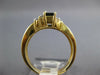 .92CT DIAMOND & AAA SAPPHIRE 14K YELLOW GOLD EMERALD CUT FRIENDSHIP PROMISE RING