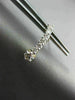 ESTATE .50CT DIAMOND 14KT YELLOW GOLD GRADUATING JOURNEY CURVE HANGING EARRINGS