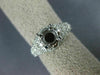 ANTIQUE WIDE .35CT DIAMOND 14KT WHITE GOLD 3D SEMI MOUNT ENGAGEMENT RING #15755