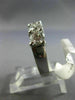 ESTATE WIDE 2.17CT DIAMOND 14KT WHITE GOLD SEMI ETERNITY WEDDING RING BAND #2800