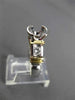 ESTATE .37CT DIAMOND 18KT 2TONE GOLD SEMI BEZEL SEMI MOUNT ENGAGEMENT RING #4674