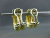 ESTATE 18KT 2 TONE .72CT X DESIGN HUGGIE CLIP ON DIAMOND EARRINGS STUNNING #1877