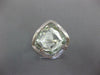 ESTATE LARGE 11.92CT AAA GREEN AMETHYST 14KT WHITE GOLD 3D HANDCRAFTED FUN RING