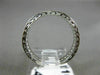 ANTIQUE .43CT DIAMOND 18KT WHITE GOLD 3D FILIGREE ETERNITY WEDDING RING #6278