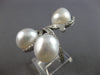 ESTATE EXTRA LARGE .90CT DIAMOND & PEARL 18KT WHITE GOLD MULTI ROW RING #28108