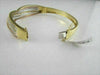 ANTIQUE WIDE DIAMOND 18K TRICOLOR GOLD MULTI ROW BANGLE