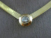ESTATE .50CT DIAMOND 14K YELLOW GOLD 3D SOLITAIRE FANCY COIL NECKLACE #18982