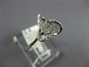 ESTATE .13CT DIAMOND 18KT WHITE GOLD 3D CLASSIC LOVE KNOT FLOWER STAR RING