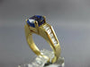 2.95CT DIAMOND & TANZANITE 14K YELLOW GOLD 3D CUSHION & BAGUETTE ENGAGEMENT RING