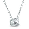 .30CT DIAMOND 14K WHITE GOLD 3D CLASSIC ROUND SOLITAIRE 4 PRONG FLOATING PENDANT