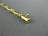 ESTATE LONG .80CT DIAMOND 14K YELLOW GOLD CLASSIC BOX LINK LINE BRACELET #18379