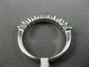 ESTATE .74CT DIAMOND 14KT WHITE GOLD SEMI ETERNITY WEDDING ANNIVERSARY RING 1211