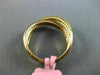ESTATE .36CT PINK & FANCY YELLOW DIAMOND 18KT YELLOW & ROSE GOLD MULTI ROW RING