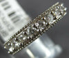 .76CT DIAMOND 18K WHITE GOLD 3D FILIGREE MILGRAIN SEMI ETERNITY ANNIVERSARY RING