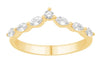 .33CT DIAMOND 14K YELLOW GOLD ROUND & MARSQUISE V SHAPE WEDDING ANNIVERSARY RING