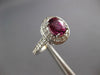 LARGE 2.36CT DIAMOND & AAA PINK TOURMALINE 14KT WHITE GOLD OVAL ENGAGEMENT RING