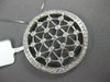 ESTATE LARGE 1.12CT DIAMOND 14KT WHITE GOLD CIRCULAR OPEN FILIGREE STAR PENDANT