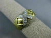 ESTATE WIDE .15CT DIAMOND 14KT YELLOW GOLD 3D CLASSIC TRIPLE X LOVE RING #2790