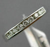 ESTATE .36CT DIAMOND 14KT WHITE GOLD 3D ETERNITY WEDDING ANNIVERSARY RING #1183