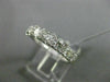 ESTATE WIDE .82CT DIAMOND 18KT WHITE GOLD 3D 7 STONE WEDDING ANNIVERSARY RING