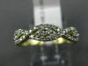 ESTATE .33CT DIAMOND 14KT YELLOW GOLD THREE STONE SEMI ETERNITY ANNIVERSARY RING