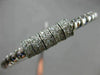 ESTATE 1.20CT DIAMOND 14K WHITE GOLD 3D MULTI ROW SWIRL FLEXIBLE BANGLE BRACELET