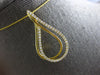 ESTATE LARGE .36CT DIAMOND 18K YELLOW GOLD DOUBLE TEAR DROP FUN FLOATING PENDANT