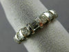 ESTATE WIDE .56CT ROUND & BAGUETTE DIAMOND 14K WHITE GOLD ANNIVERSARY RING 22509