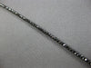 ESTATE 7.34CT BLACK DIAMOND 14KT WHITE GOLD 3D CLASSIC ETERNITY TENNIS BRACELET