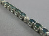 8.06CT DIAMOND & AAA SAPPHIRE 18KT WHITE GOLD 3D OVAL & ROUND TENNIS BRACELET