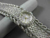 ANTIQUE EXTRA WIDE .45CT DIAMOND 14KT WHITE GOLD LARGE 3D ELECTION WATCH #20453
