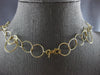 ESTATE 14KT YELLOW GOLD 3D MULTI CIRCULAR DOUBLE STRAND FUN LOVE NECKLACE #27921