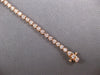 ESTATE 1.0CT DIAMOND 14KT ROSE GOLD 3D CLASSIC 2MM LOVE TENNIS BRACELET