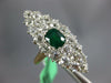 LARGE 3.60CT DIAMOND & AAA EMERALD PLATINUM & 14K YELLOW GOLD 3D ENGAGEMENT RING