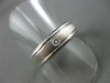 ESTATE .10CT DIAMOND 14K WHITE GOLD SOLITAIRE MENS WEDDING ENGAGEMENT RING #1283