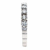 .89CT DIAMOND 18K WHITE GOLD ROUND LUCIDA SEMI ETERNITY WEDDING ANNIVERSARY RING