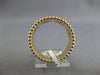 WIDE .44CT DIAMOND 14KT YELLOW GOLD MULTI FLOWER MATTE & SHINY ETERNITY FUN RING