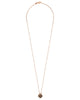 ESTATE .40CT BROWN DIAMOND 18KT ROSE GOLD 3D HANDCRAFTED FLOWER FLOATING PENDANT