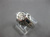 LARGE .54CT OLD MINE DIAMOND & AAA SAPPHIRE 18K WHITE GOLD ENGAGEMENT RING 27878