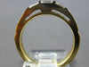 WIDE .69CT DIAMOND 14KT 2 TONE GOLD ROUND & BAGUETTE MULTI ROW ANNIVERSARY RING