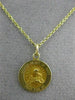 ESTATE SMALL 14KT YELLOW GOLD SACRED HEART OF MARY PRAY FOR US PENDANT #25003