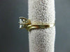 ANTIQUE .46CT DIAMOND 14KT W&Y GOLD MARQUISE & ROUND ENGAGEMENT RING #20196