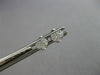 ESTATE SMALL .07CT DIAMOND 14KT WHITE GOLD 3D PAVE HEART LOVE STUD EARRINGS