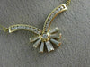 ESTATE 1.11CT DIAMOND 18KT YELLOW GOLD FIGARO FLOWER ITALIAN LINK NECKLACE #656