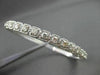 ANTIQUE 1.85CT ROUND DIAMOND 18KT WHITE GOLD CLASSIC FILIGREE BANGLE BRACELET
